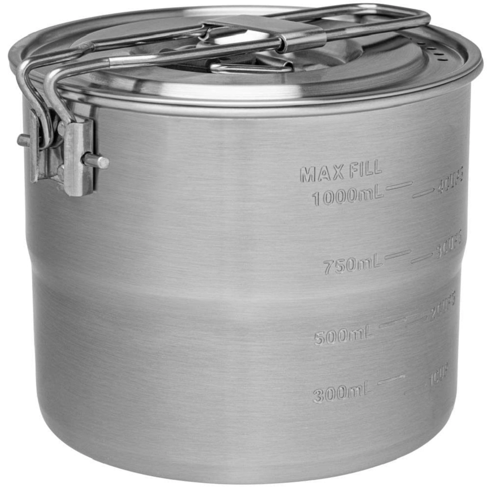 Campingset Stanley The Stainless Steel Cook Set For Two Stainless Steel 1L (6-Delig) - Afbeelding 2