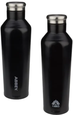 Thermosfles Abbey Dubbelwandig Godafoss Zwart Zilver (0,48L)
