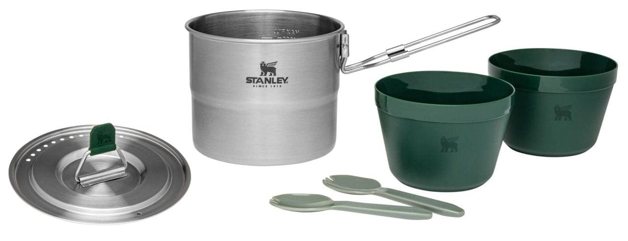 Campingset Stanley The Stainless Steel Cook Set For Two Stainless Steel 1L (6-Delig) - Afbeelding 3