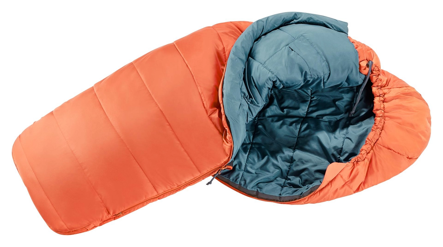 Slaapzak Deuter Starlight Pro Paprika Slate Blue - Afbeelding 3