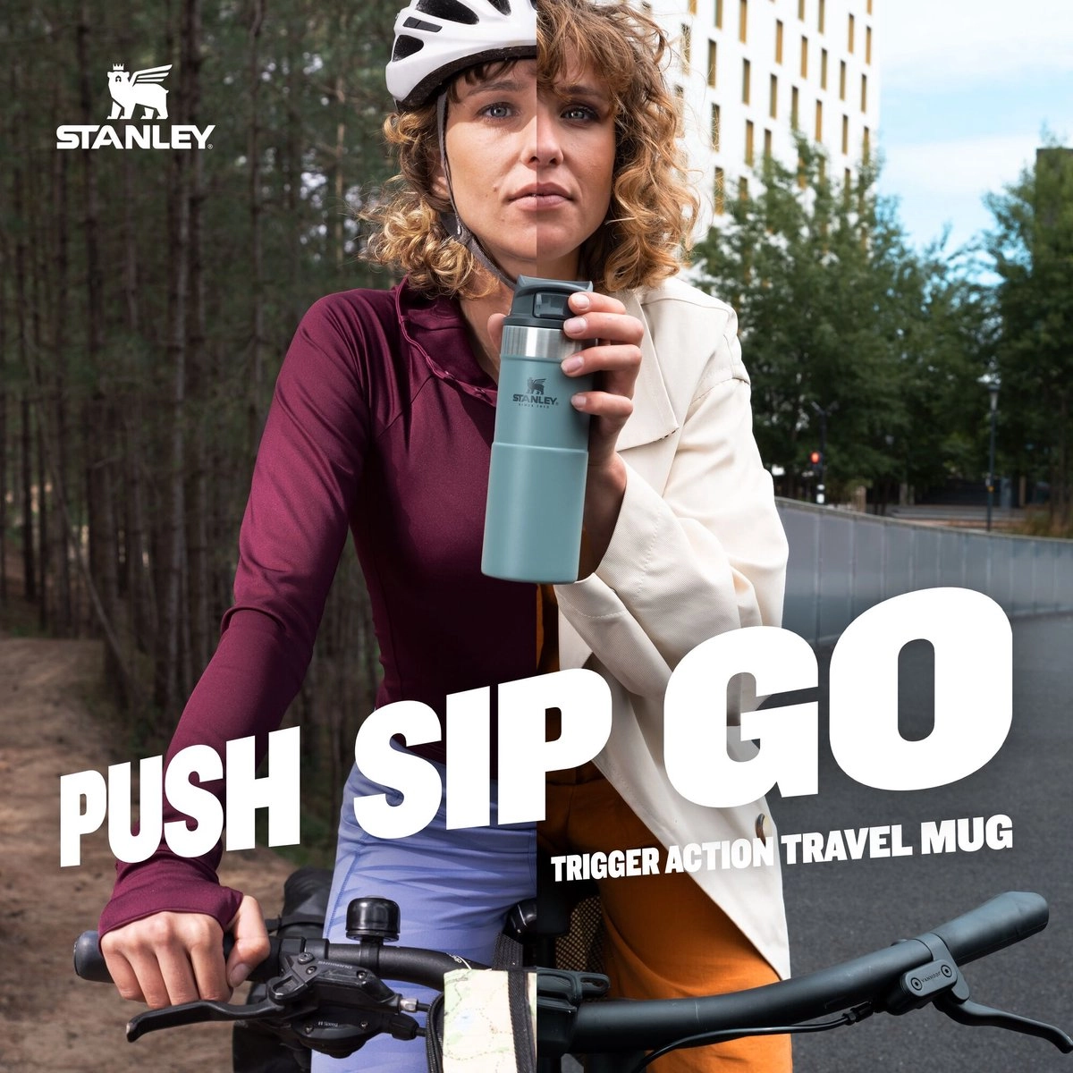 Thermosbeker Stanley The Trigger Action Travel Mug Shale 0,35L - Afbeelding 4