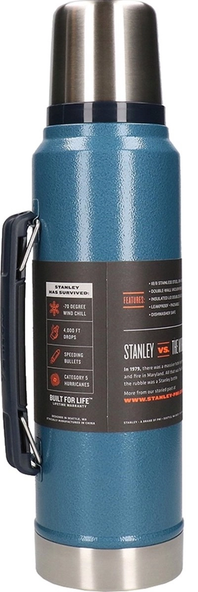 Thermosfles Stanley The Legendary Classic Bottle Hammertone Lake 1L - Afbeelding 5