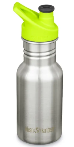 Reisfles Klean Kanteen Kids Classic Narrow Sippydop Brushed Stainless 355 Ml