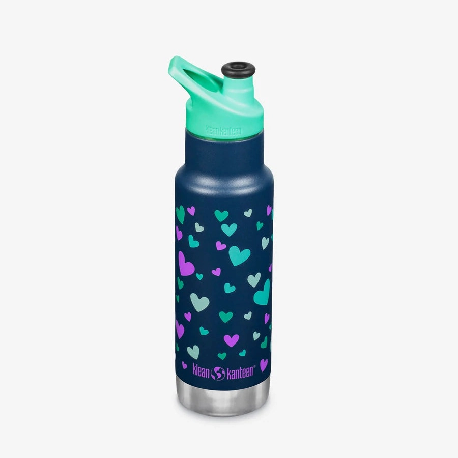 Thermosfles Klean Kanteen Kids Classic Narrow Navy Hearts 355 Ml