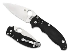 Vouwmes Manix II PE Zwart Ball Bearing Lock Spyderco