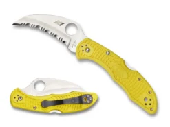Vouwmes Spyderco Tasman Salt 2 Serrated Yellow
