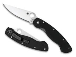 Vouwmes Military PE Zwart Spyderco
