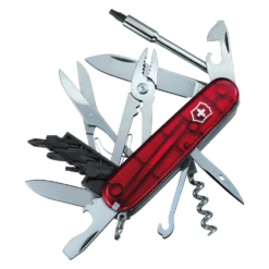 Zakmes CyberTool 34 Transparant Rood Victorinox