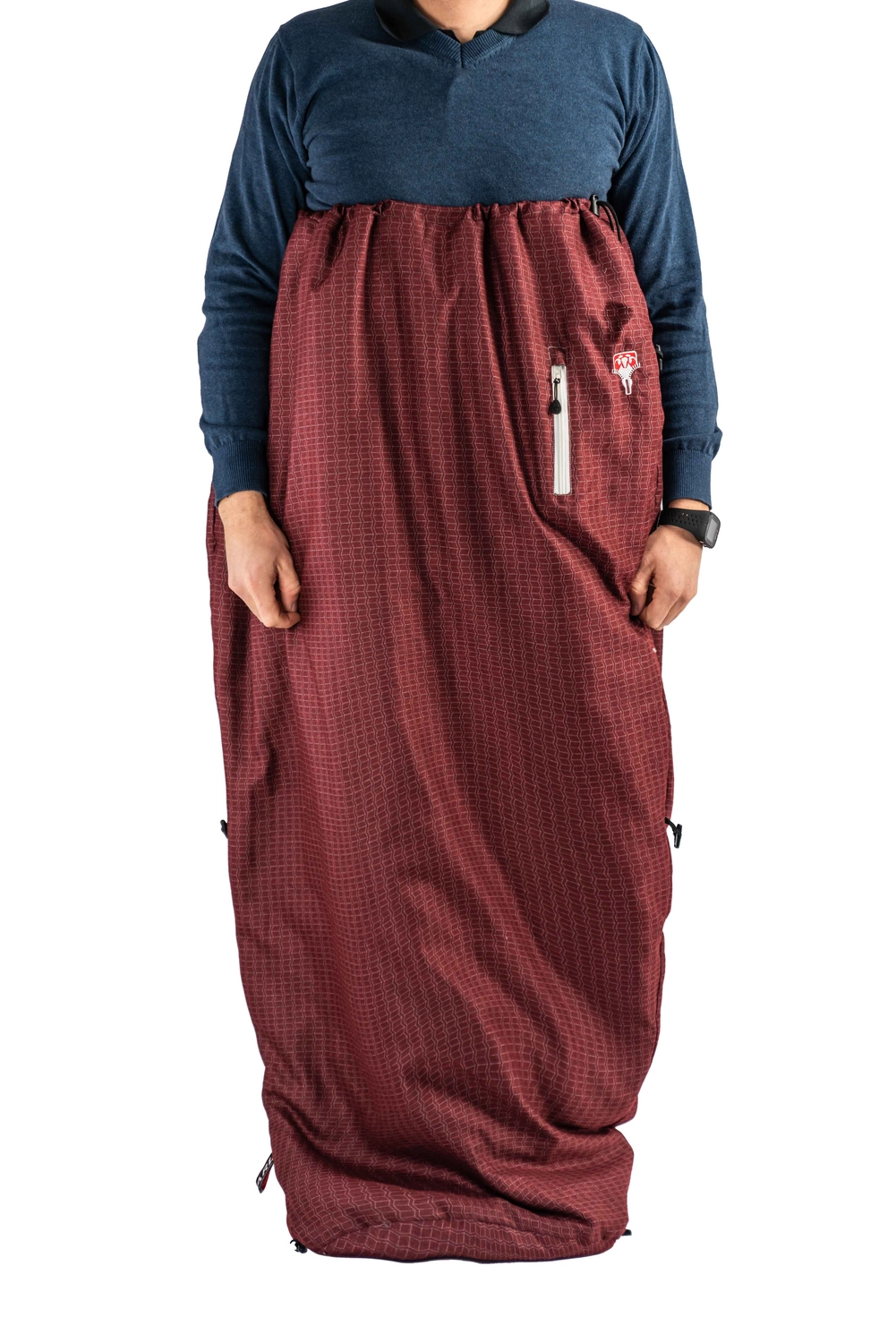 Slaapzak Grüezi Feater The Feet Heater Dark Red - Afbeelding 7