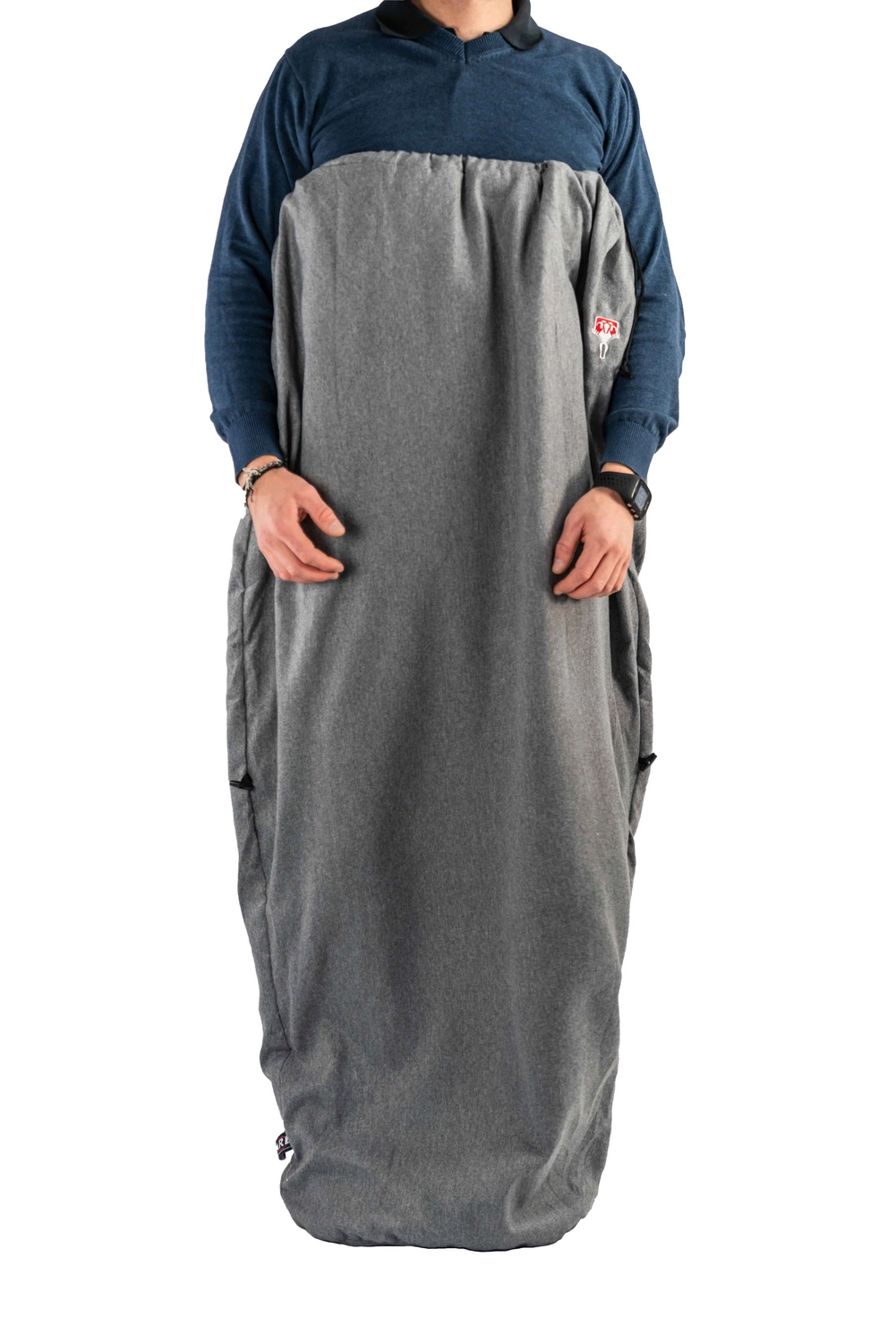 Slaapzak Grüezi Feater The Feet Heater Grey Melange - Afbeelding 6