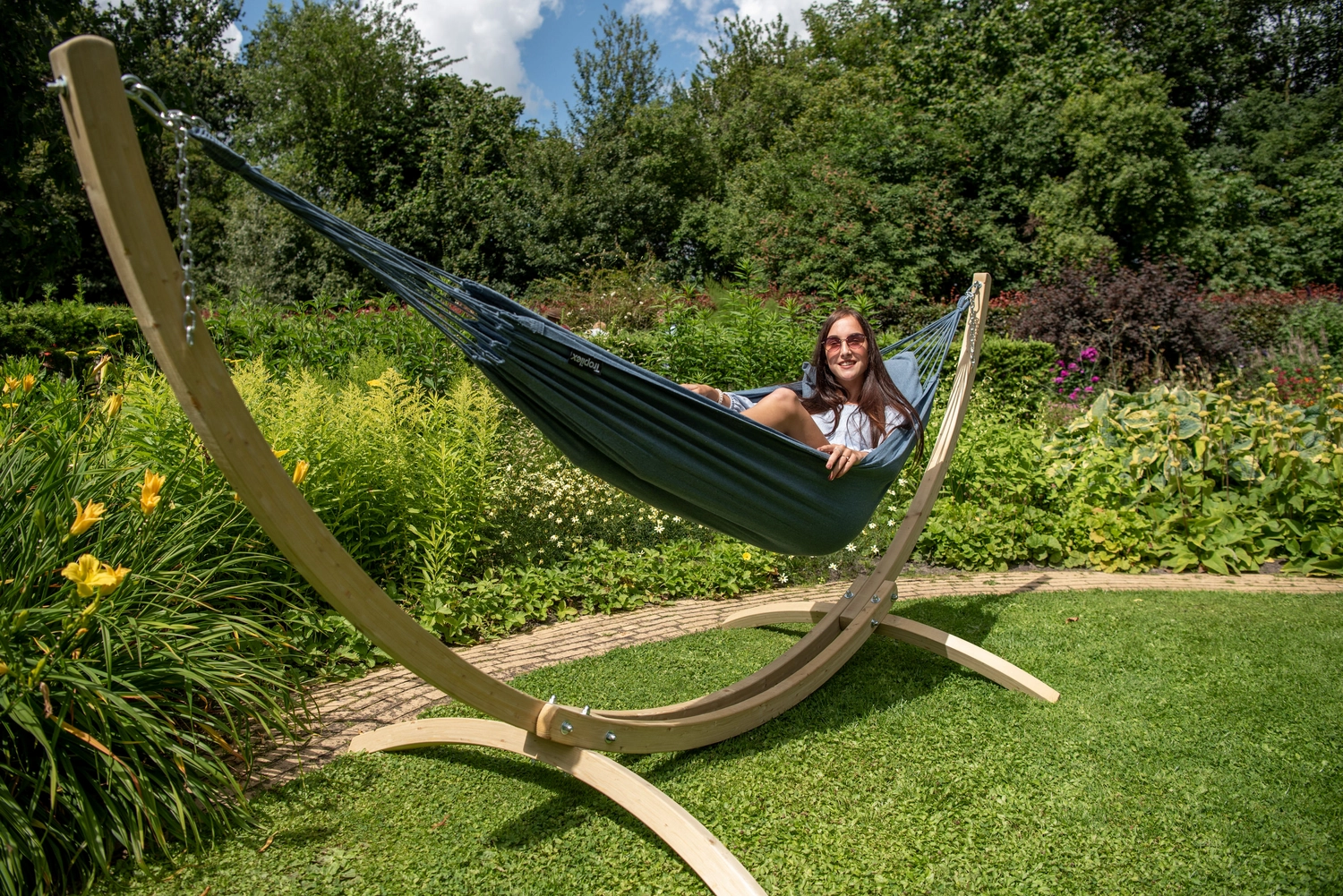 Hangmat Tropilex Single Plain Jeans - Afbeelding 7