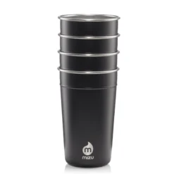 Reisbeker Mizu Party Cup Black 500ml (4-Delig)
